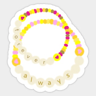 Forever & Always Friendship Bracelet Sticker